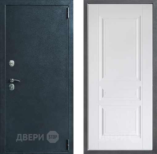 Входная металлическая Дверь Дверной континент ДК-70 Дизайн ФЛ-243 Альберо Браш серебро в Краснознаменске