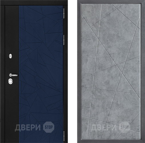 Дверь Дверной континент ДК-9 ФЛ-655 Бетон серый в Краснознаменске