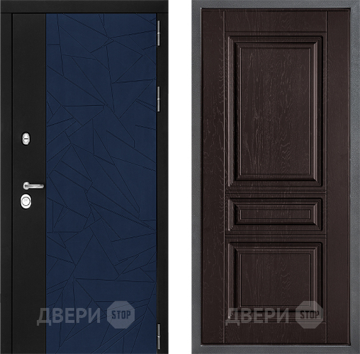Входная металлическая Дверь Дверной континент ДК-9 ФЛ-243 Дуб шоколадный в Краснознаменске