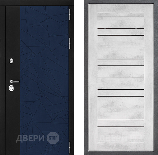 Входная металлическая Дверь Дверной континент ДК-9 ФЛ-49 Бетон снежный в Краснознаменске