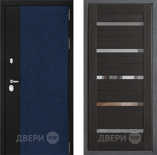Входная металлическая Дверь Дверной континент ДК-9 ФЛ-47 Венге в Краснознаменске
