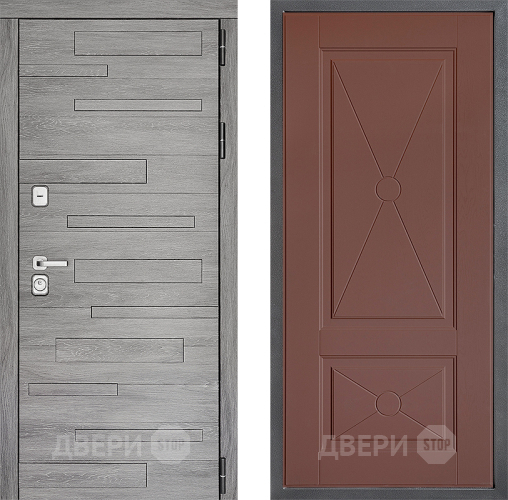 Дверь Дверной континент ДК-10 ФЛ-617 Ясень шоколадный в Краснознаменске