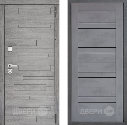 Дверь Дверной континент ДК-10 ФЛ-49 Бетон серый в Краснознаменске