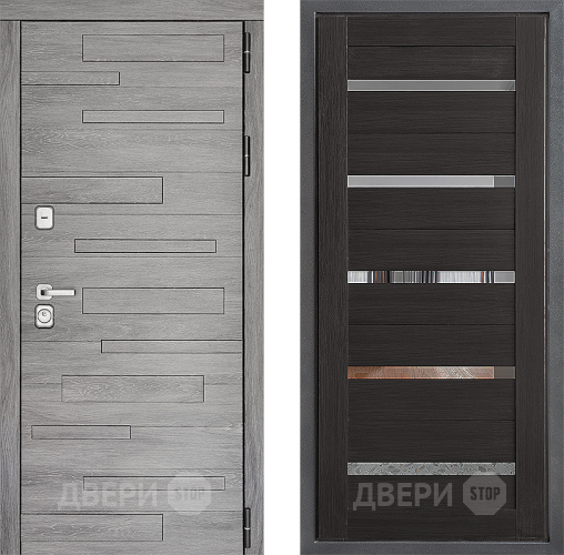Входная металлическая Дверь Дверной континент ДК-10 ФЛ-47 Венге в Краснознаменске