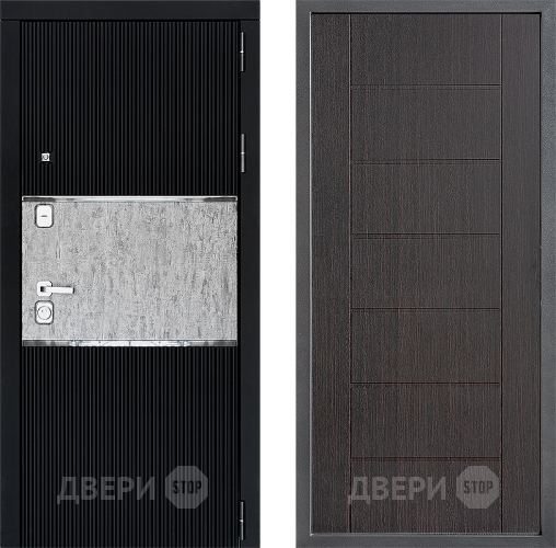 Входная металлическая Дверь Дверной континент ДК-13 ФЛ-Лайн Венге в Краснознаменске