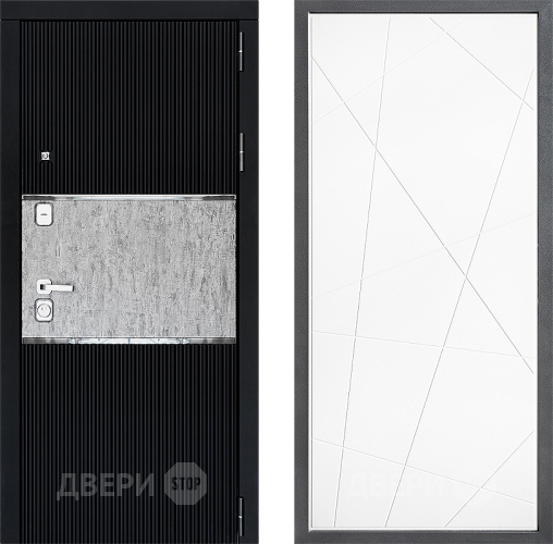 Входная металлическая Дверь Дверной континент ДК-13 ФЛ-655 Белый софт в Краснознаменске