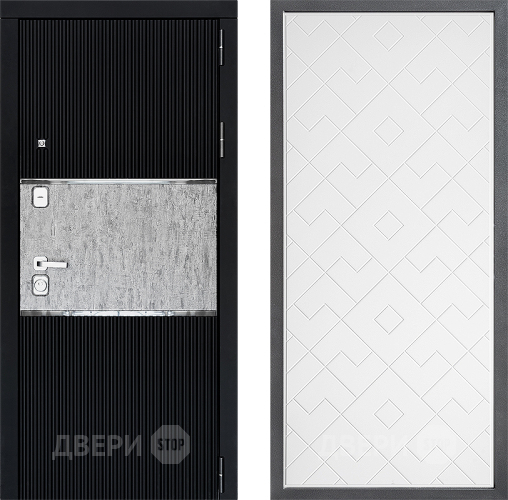 Входная металлическая Дверь Дверной континент ДК-13 ФЛ-Тиффани Белый софт в Краснознаменске