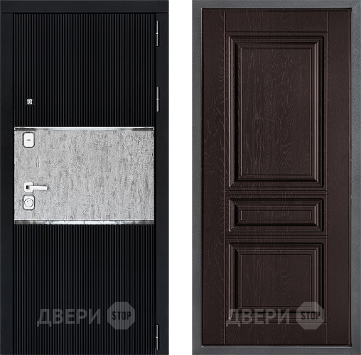 Входная металлическая Дверь Дверной континент ДК-13 ФЛ-243 Дуб шоколадный в Краснознаменске