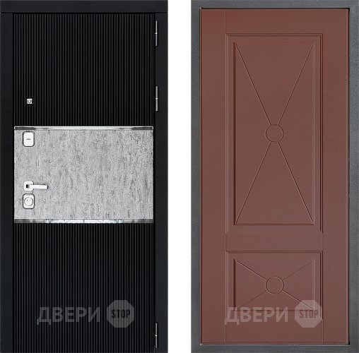 Входная металлическая Дверь Дверной континент ДК-13 ФЛ-617 Ясень шоколадный в Краснознаменске