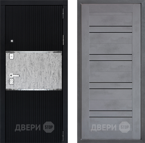 Входная металлическая Дверь Дверной континент ДК-13 ФЛ-49 Бетон серый в Краснознаменске