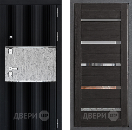 Входная металлическая Дверь Дверной континент ДК-13 ФЛ-47 Венге в Краснознаменске