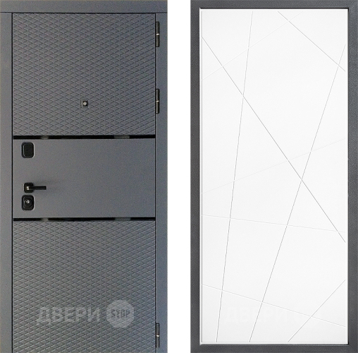 Дверь Дверной континент Диамант Дизайн ФЛ-655 Белый софт в Краснознаменске