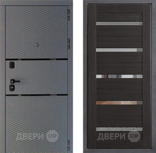 Входная металлическая Дверь Дверной континент Диамант Дизайн ФЛ-47 Венге в Краснознаменске