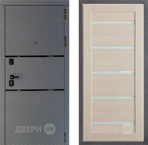 Входная металлическая Дверь Дверной континент Диамант Дизайн ФЛ-47 Капучино в Краснознаменске