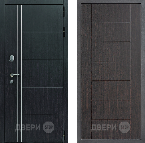 Входная металлическая Дверь Дверной континент Теплолюкс Дизайн ФЛ-Лайн Венге в Краснознаменске