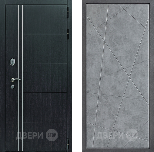 Входная металлическая Дверь Дверной континент Теплолюкс Дизайн ФЛ-655 Бетон серый в Краснознаменске