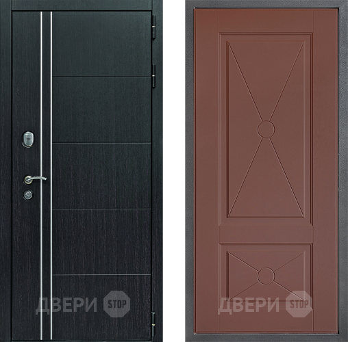 Входная металлическая Дверь Дверной континент Теплолюкс Дизайн ФЛ-617 Ясень шоколадный в Краснознаменске