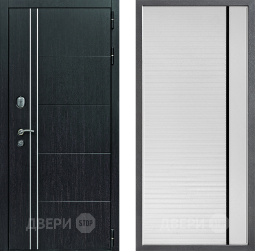 Дверь Дверной континент Теплолюкс Дизайн ФЛ-757 Черное Стекло Софт милк в Краснознаменске