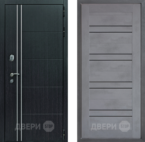 Входная металлическая Дверь Дверной континент Теплолюкс Дизайн ФЛ-49 Бетон серый в Краснознаменске
