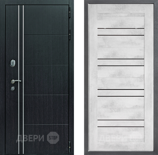 Входная металлическая Дверь Дверной континент Теплолюкс Дизайн ФЛ-49 Бетон снежный в Краснознаменске