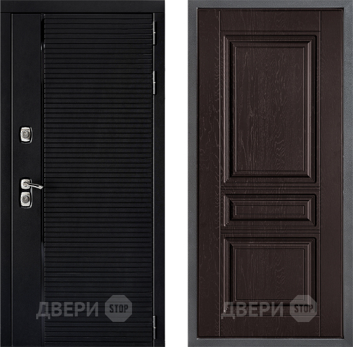 Входная металлическая Дверь Дверной континент ДК-1 ФЛ-243 Дуб шоколадный в Краснознаменске