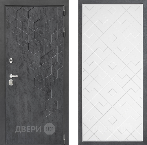 Дверь Дверной континент ДК-3/713 ФЛ-Тиффани Белый софт в Краснознаменске