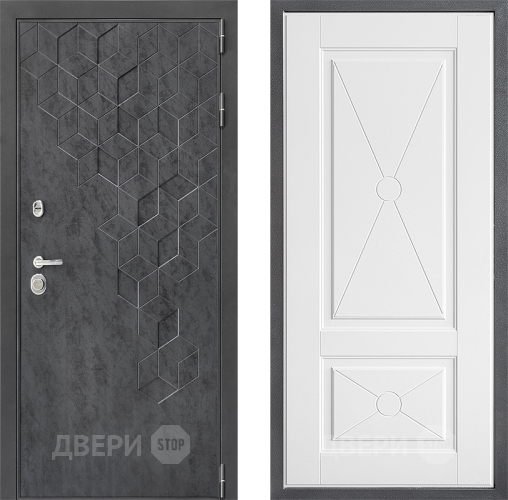 Входная металлическая Дверь Дверной континент ДК-3/713 ФЛ-617 Софт милк в Краснознаменске