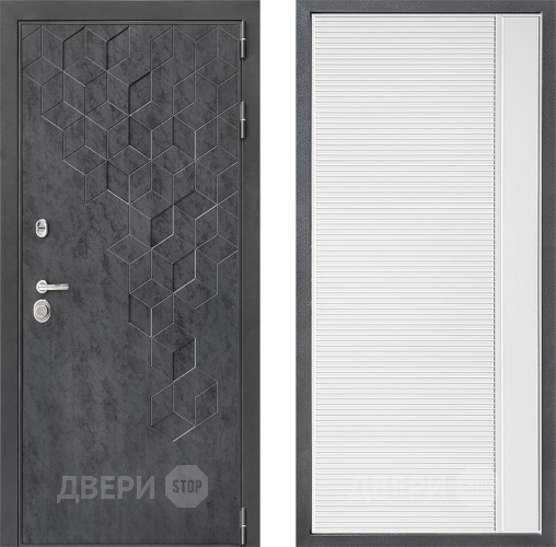 Дверь Дверной континент ДК-3/713 ФЛ-757 Белое Стекло Софт милк в Краснознаменске