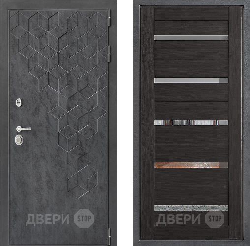 Входная металлическая Дверь Дверной континент ДК-3/713 ФЛ-47 Венге в Краснознаменске