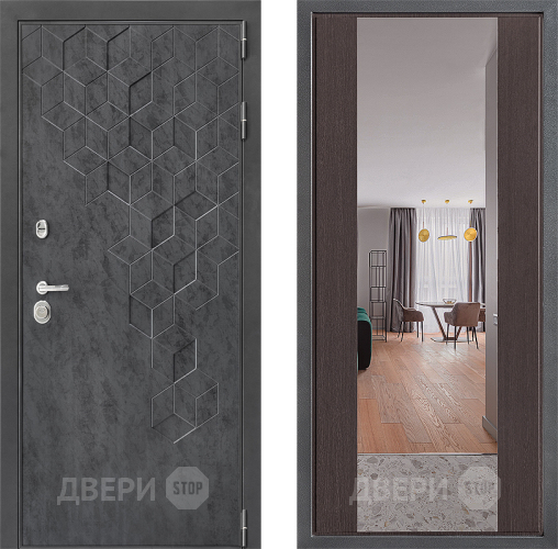 Дверь Дверной континент ДК-3/713 ФЛЗ-1 Зеркало Венге в Краснознаменске