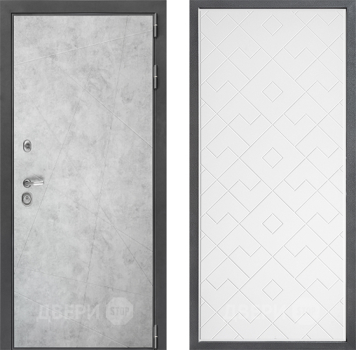 Дверь Дверной континент ДК-3/743 ФЛ-Тиффани Белый софт в Краснознаменске