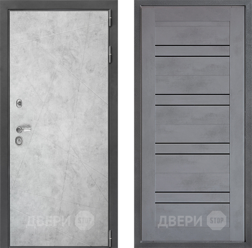 Дверь Дверной континент ДК-3/743 ФЛ-49 Бетон серый в Краснознаменске