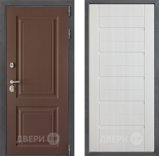 Входная металлическая Дверь Дверной континент ДК-3/729 ФЛ-70 Лиственница белая в Краснознаменске