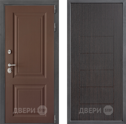 Входная металлическая Дверь Дверной континент ДК-3/729 ФЛ-Лайн Венге в Краснознаменске