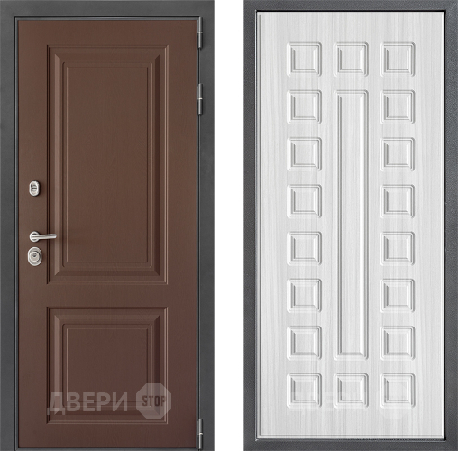 Входная металлическая Дверь Дверной континент ДК-3/729 ФЛ-183 Сандал белый в Краснознаменске
