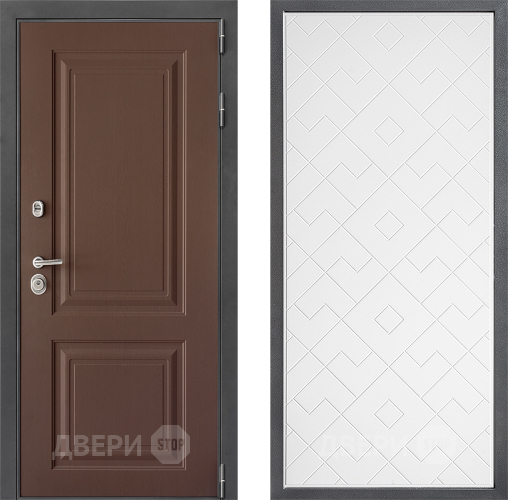 Дверь Дверной континент ДК-3/729 ФЛ-Тиффани Белый софт в Краснознаменске