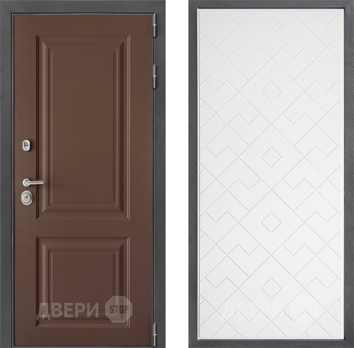 Дверь Дверной континент ДК-3/729 ФЛ-Тиффани Белый софт в Краснознаменске