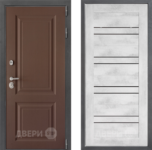 Входная металлическая Дверь Дверной континент ДК-3/729 ФЛ-49 Бетон снежный в Краснознаменске