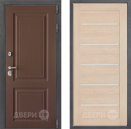 Входная металлическая Дверь Дверной континент ДК-3/729 ФЛ-46 Капучино в Краснознаменске
