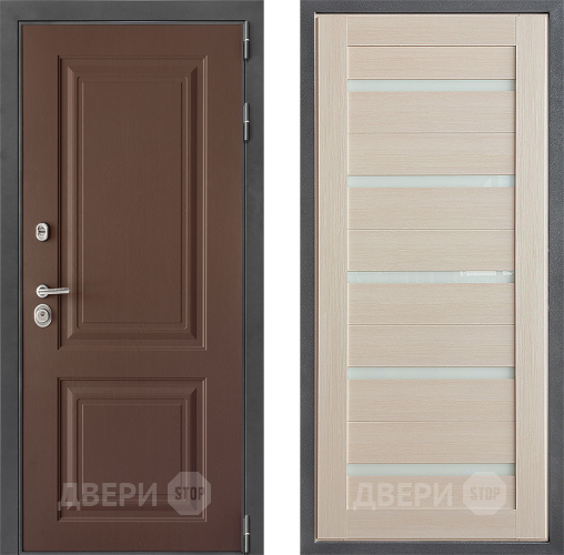 Входная металлическая Дверь Дверной континент ДК-3/729 ФЛ-47 Капучино в Краснознаменске