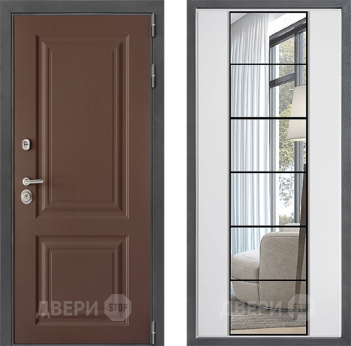 Дверь Дверной континент ДК-3/729 ФЛЗ-2 Зеркало Белый софт в Краснознаменске