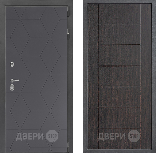 Входная металлическая Дверь Дверной континент ДК-3/744 ФЛ-Лайн Венге в Краснознаменске