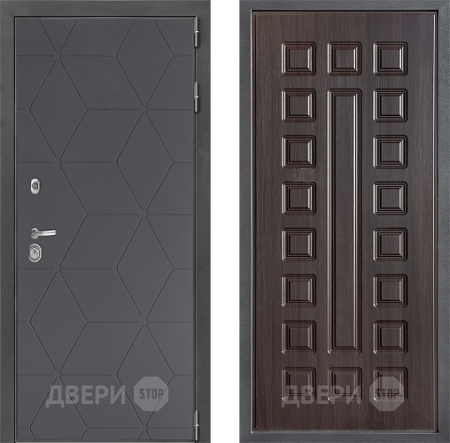 Входная металлическая Дверь Дверной континент ДК-3/744 ФЛ-183 Венге в Краснознаменске