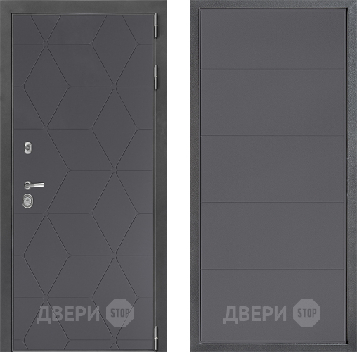 Входная металлическая Дверь Дверной континент ДК-3/744 ФЛ-649 Графит софт в Краснознаменске