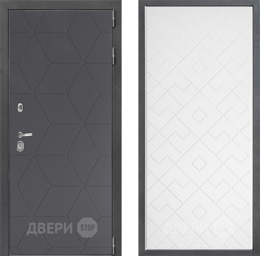 Дверь Дверной континент ДК-3/744 ФЛ-Тиффани Белый софт в Краснознаменске