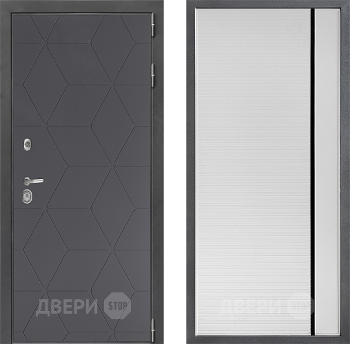 Дверь Дверной континент ДК-3/744 ФЛ-757 Черное Стекло Софт милк в Краснознаменске