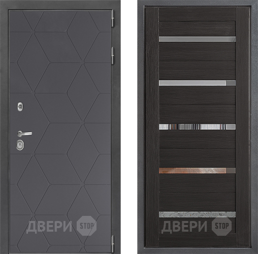 Входная металлическая Дверь Дверной континент ДК-3/744 ФЛ-47 Венге в Краснознаменске