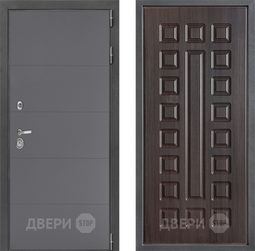 Входная металлическая Дверь Дверной континент ДК-3/649 ФЛ-183 Венге в Краснознаменске