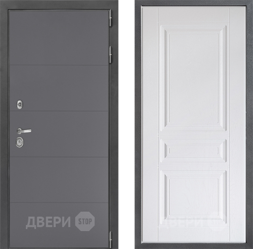 Дверь Дверной континент ДК-3/649 ФЛ-243 Альберо Браш серебро в Краснознаменске