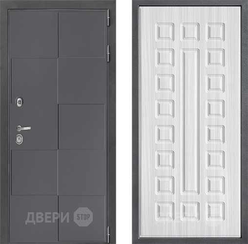 Входная металлическая Дверь Дверной континент ДК-3/606 ФЛ-183 Сандал белый в Краснознаменске